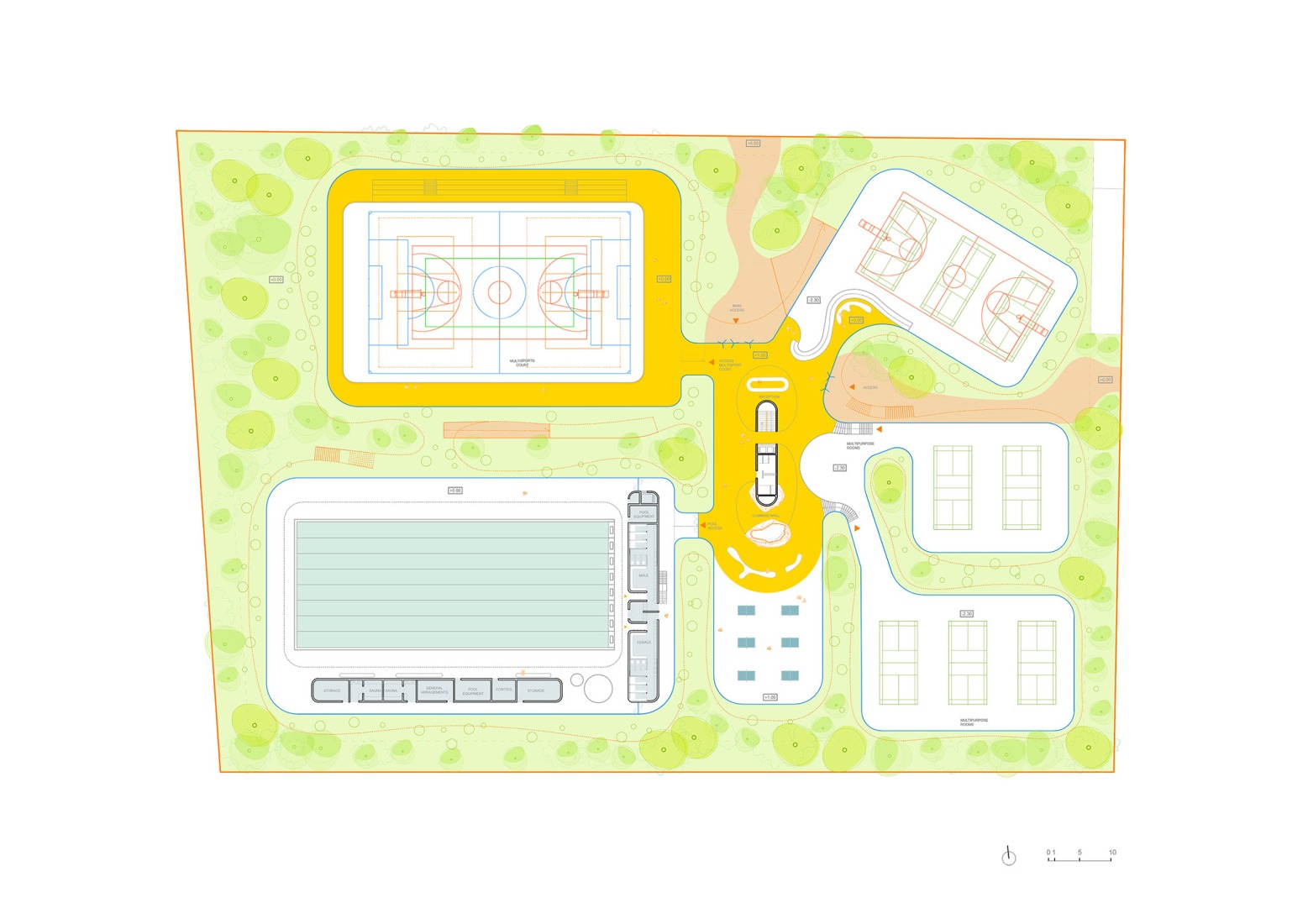 Polideportivo para el distrito de Songjiang en Shanghái por SelgasCano.