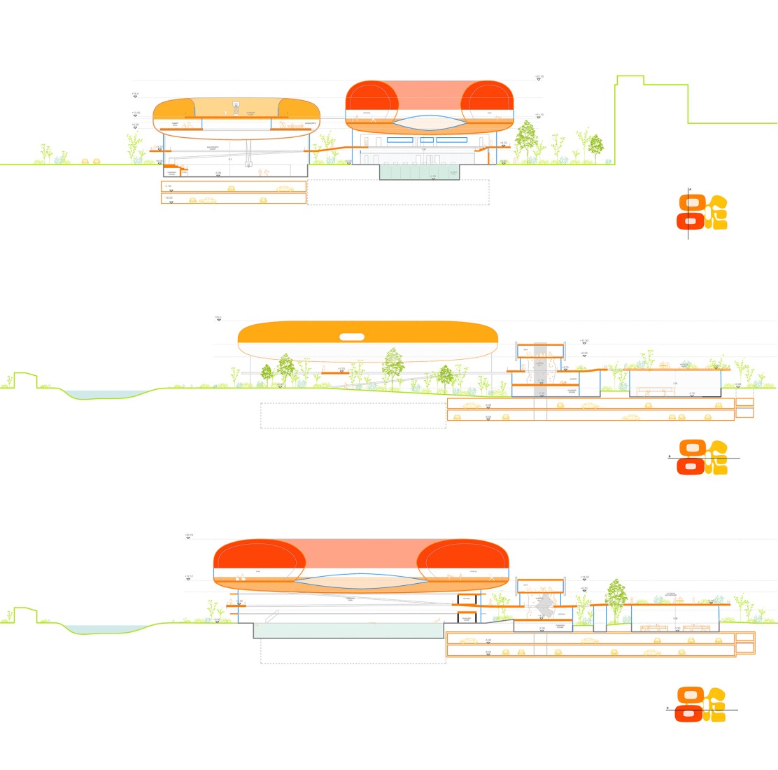 Polideportivo para el distrito de Songjiang en Shanghái por SelgasCano.