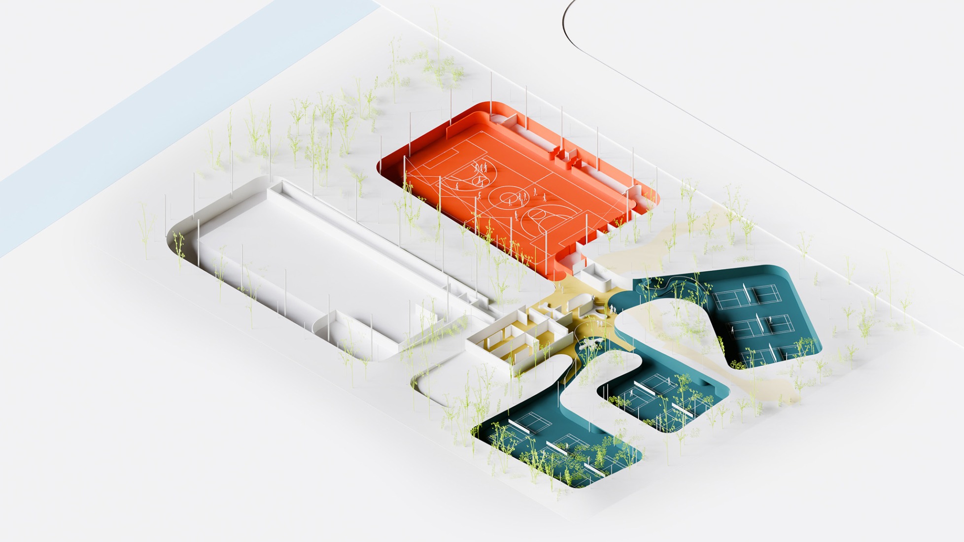Polideportivo para el distrito de Songjiang en Shanghái por SelgasCano.
