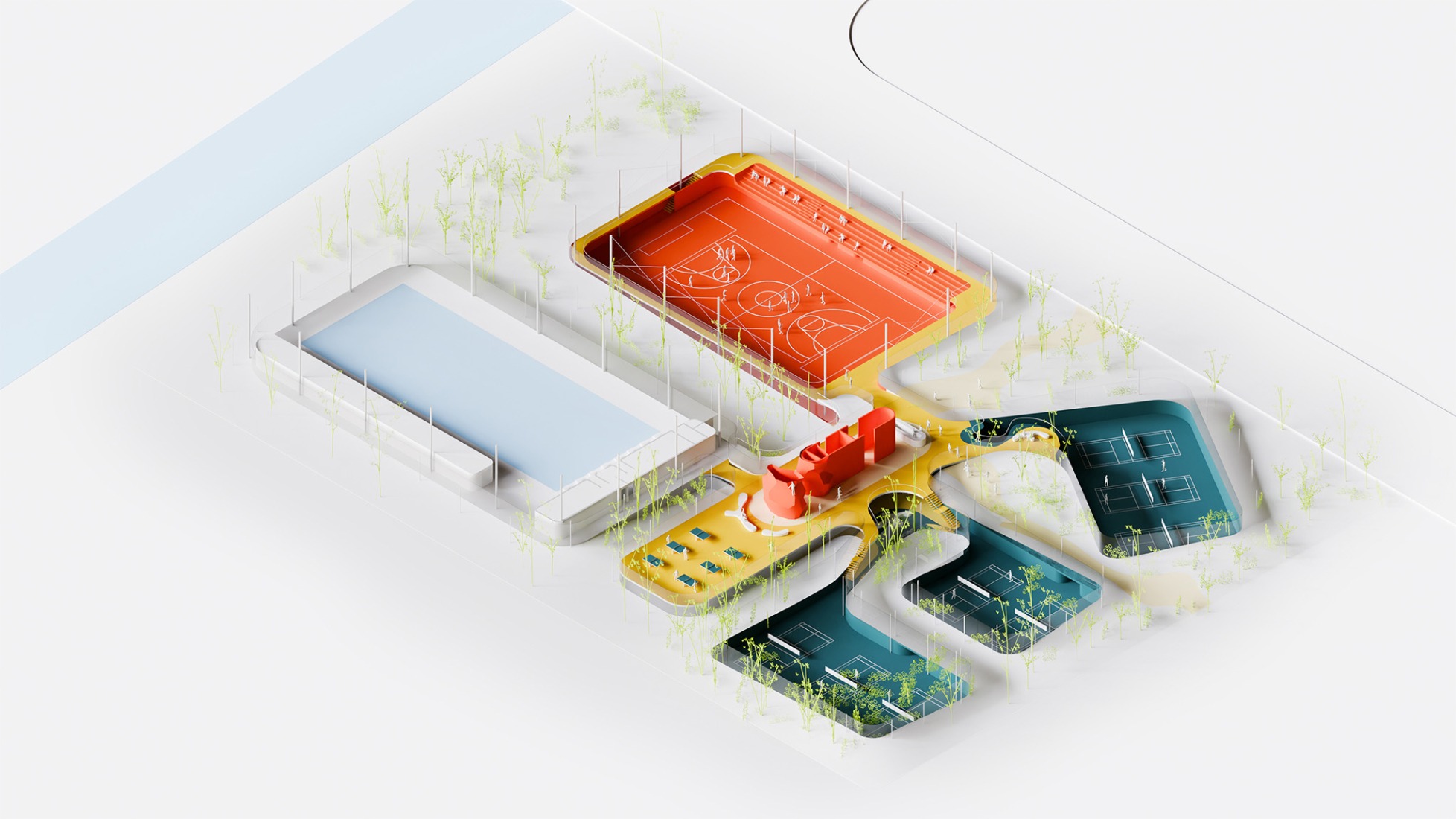 Polideportivo para el distrito de Songjiang en Shanghái por SelgasCano.