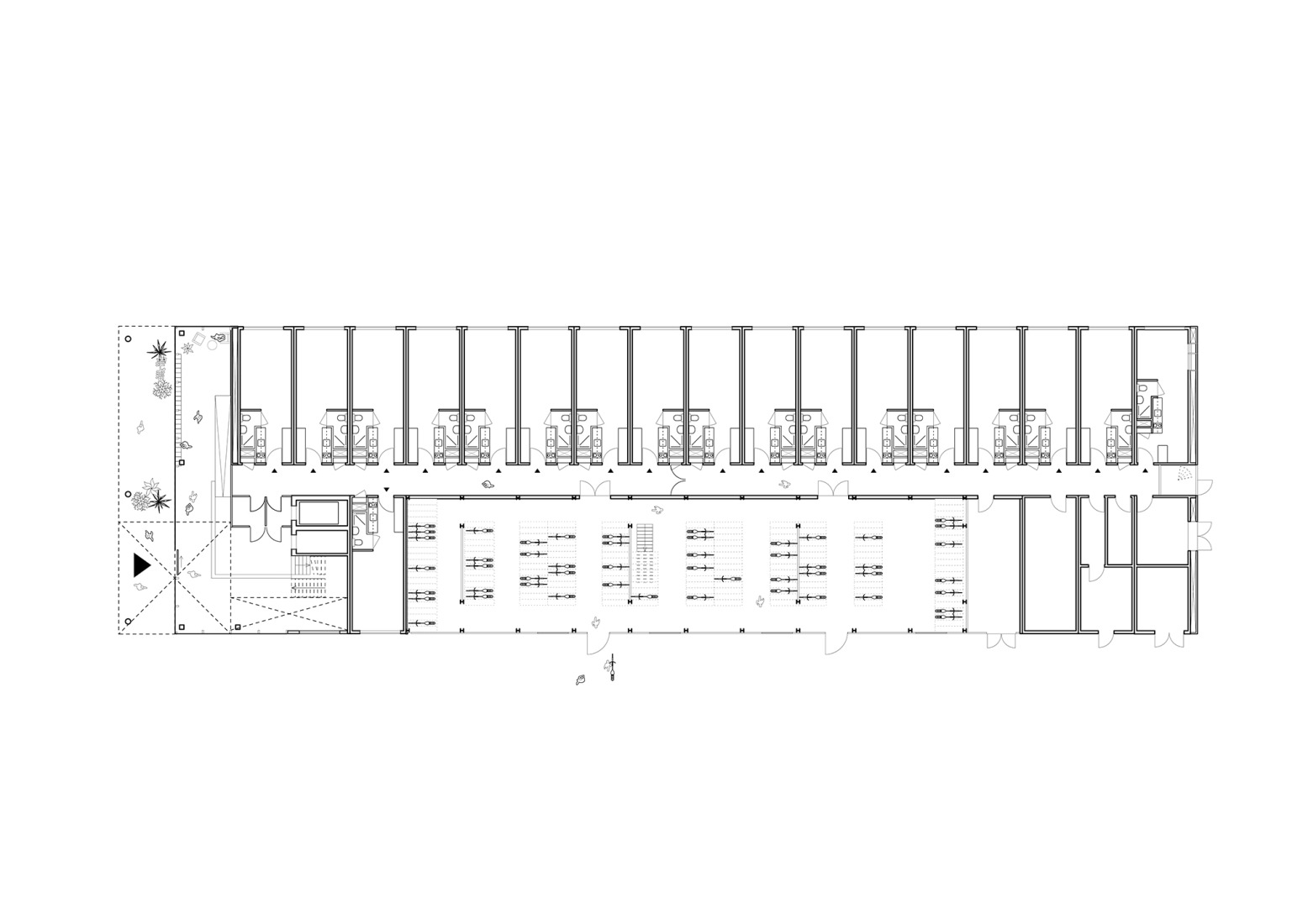 Plano de planta baja. Suite 9 por Studioninedots. 