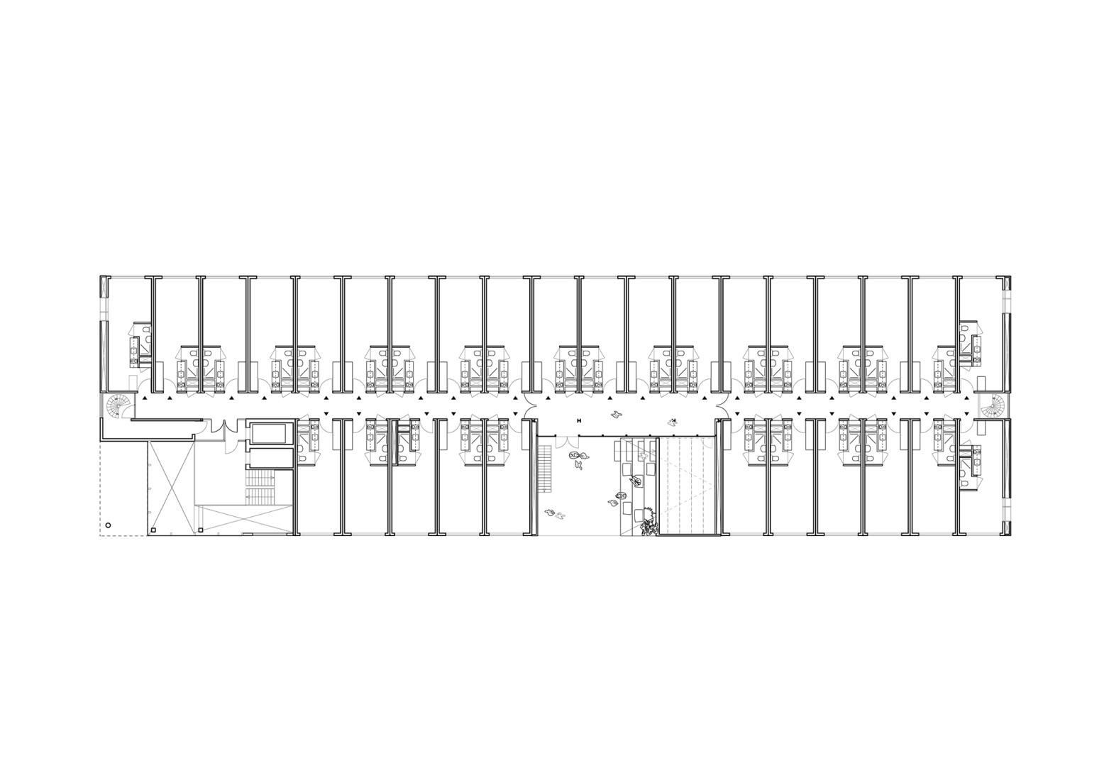 Plano de planta primera. Suite 9 por Studioninedots. 