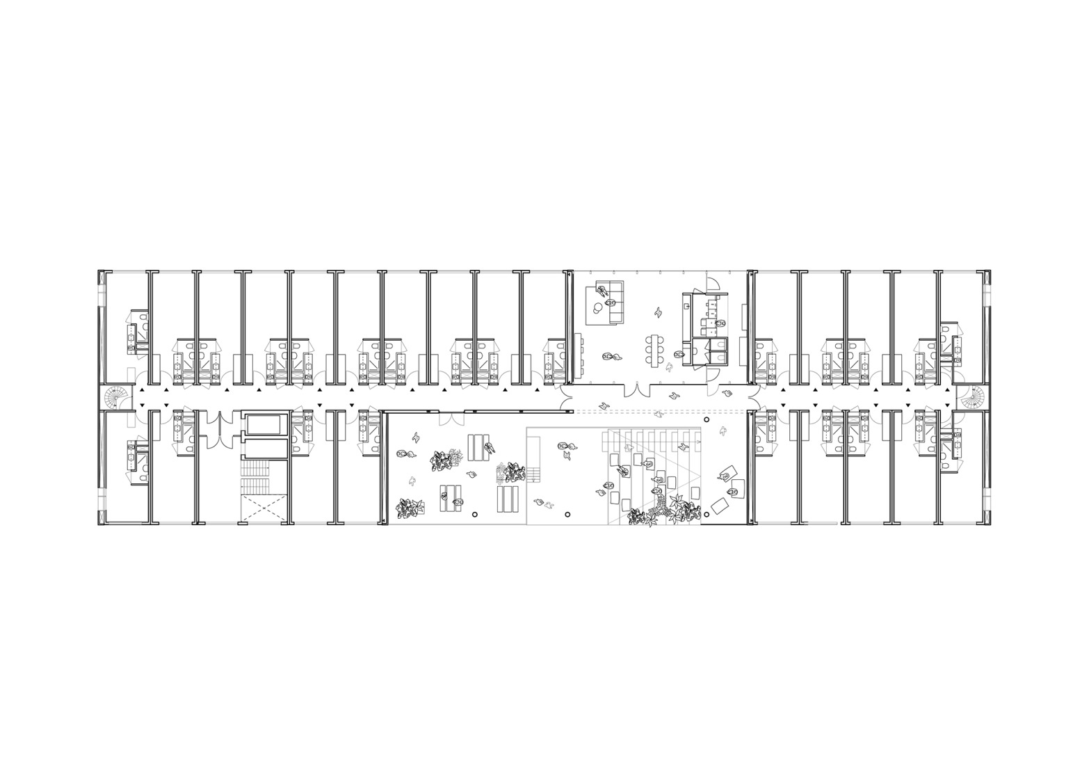 Plano de planta segunda. Suite 9 por Studioninedots. 