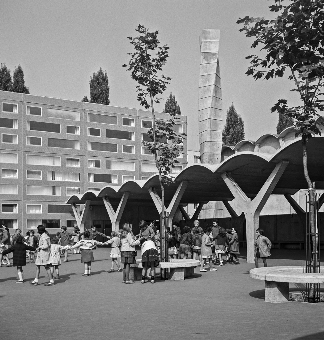 Proyecto existente. Escuela Marcel Cachin y Centro de Ocio Siloé por Swan architectes. Fotografía por Emeric Feher. 