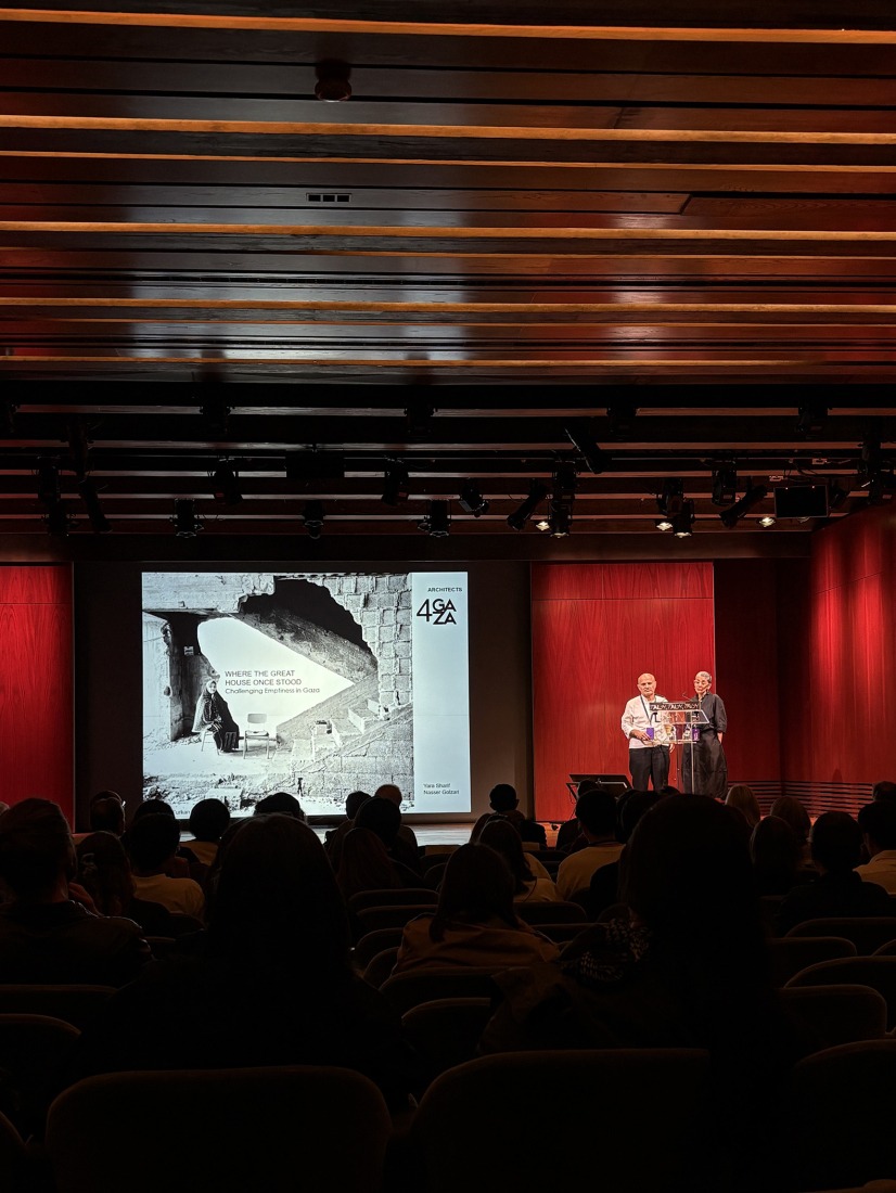 "Talk, Talk, Talk" lecture series at the Calouste Gulbenkian Foundation. 7th Lisbon Architecture Triennial. Photograph by Agustina Berta.
