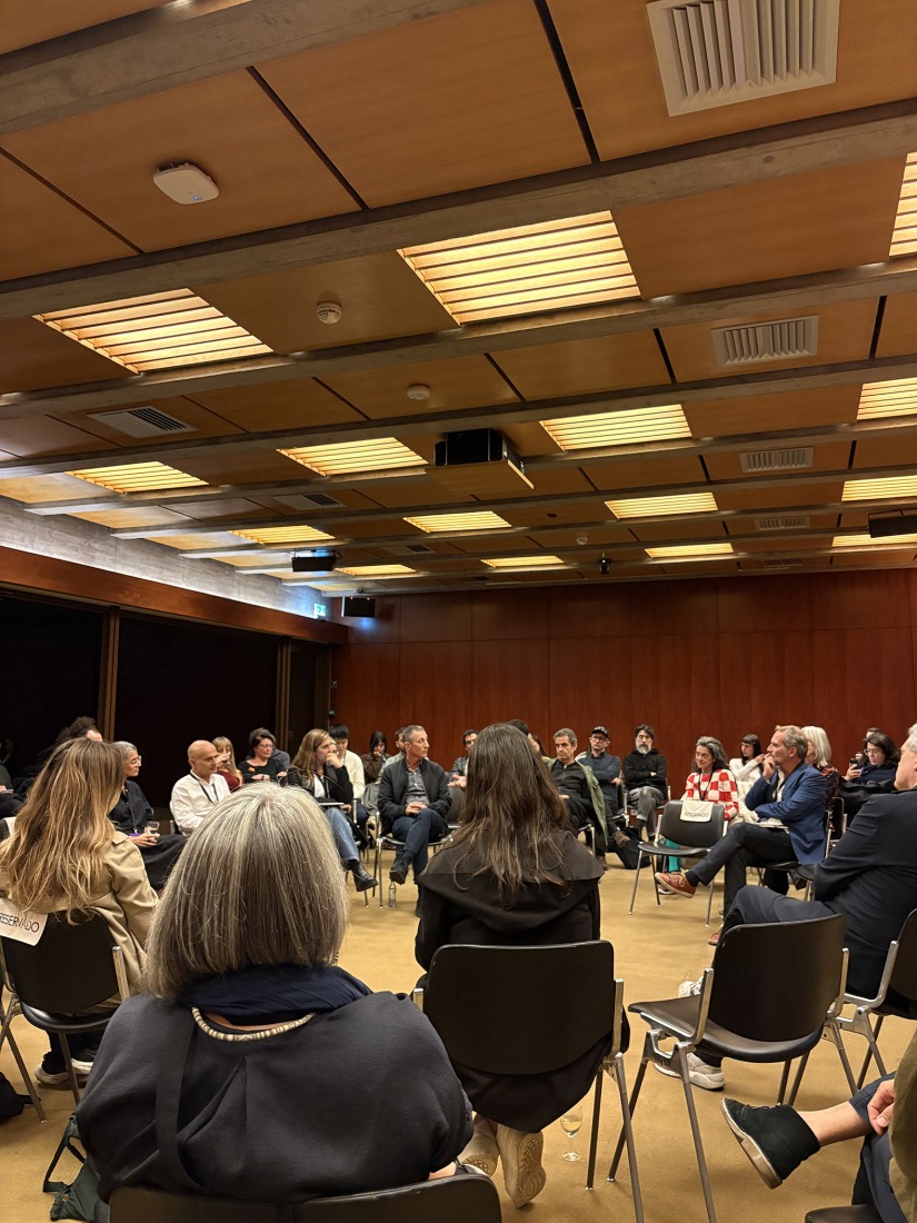 "Talk, Talk, Talk" lecture series at the Calouste Gulbenkian Foundation. 7th Lisbon Architecture Triennial. Photograph by Agustina Berta.