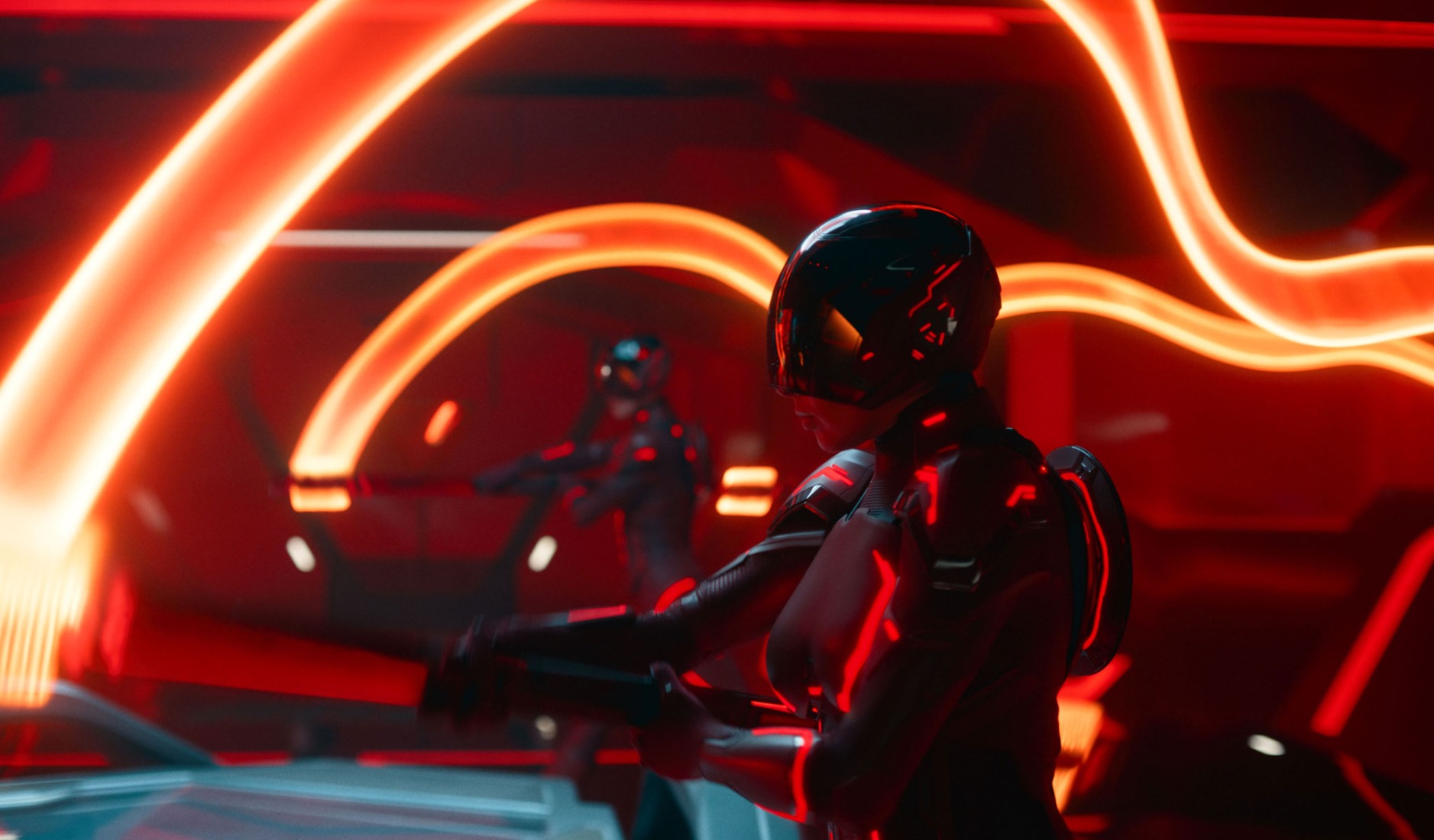 Tron: Ares, 2025 by Joachim Rønning. Image courtesy of 2025 Disney Enterprises, Inc. 
