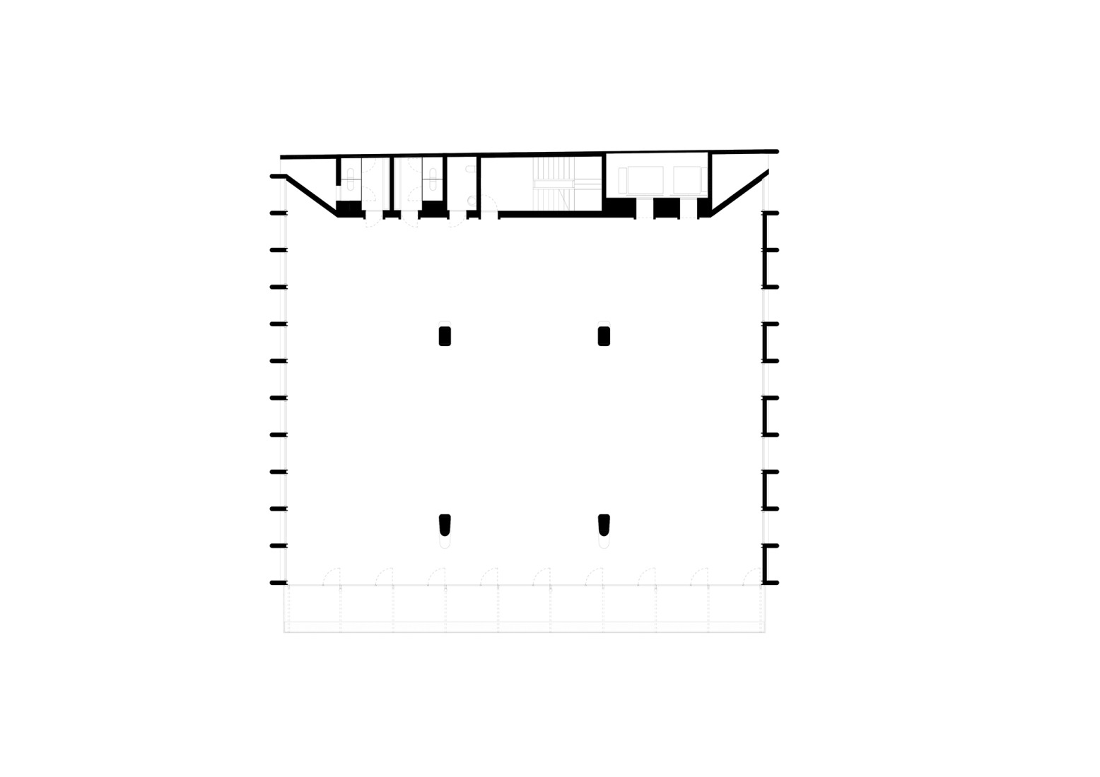 Plano de planta tipo. Llull 122 por BAAS arquitectura.