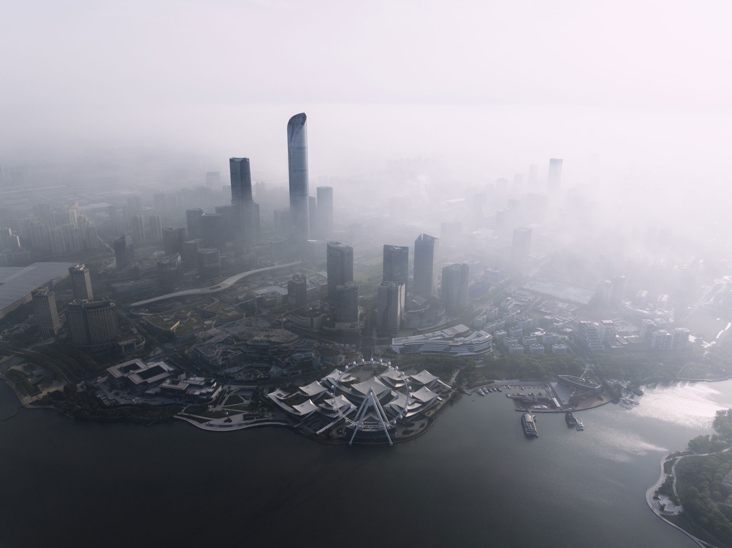 Suzhou Museum of Contemporary Art by BIG. Photograph by Ye Jianyuan.  