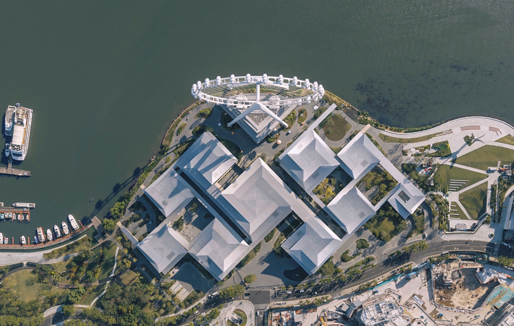 Suzhou Museum of Contemporary Art by BIG. Photograph by Ye Jianyuan.  