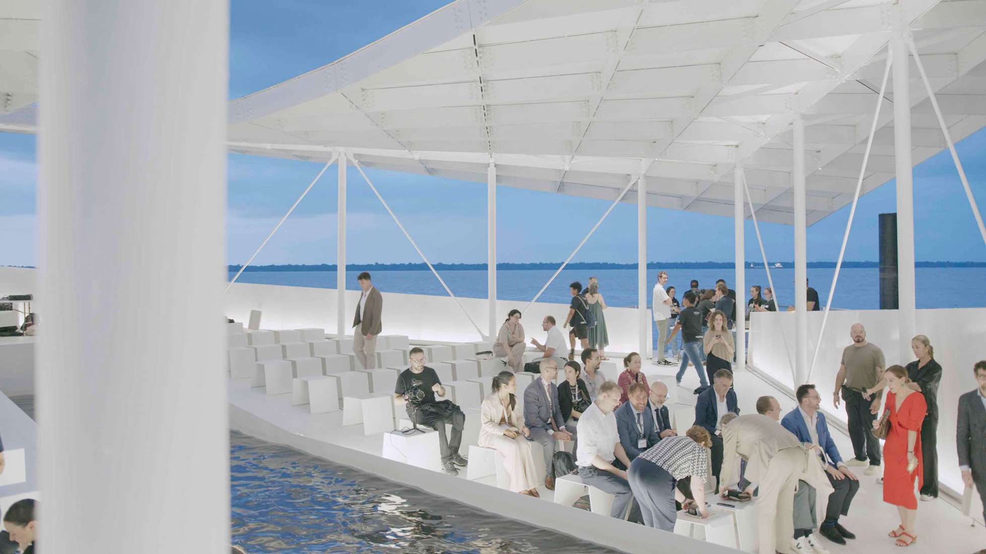 AquaPraça en la COP30 por CRA-Carlo Ratti y Höweler + Yoon. Fotografía por Peter White.