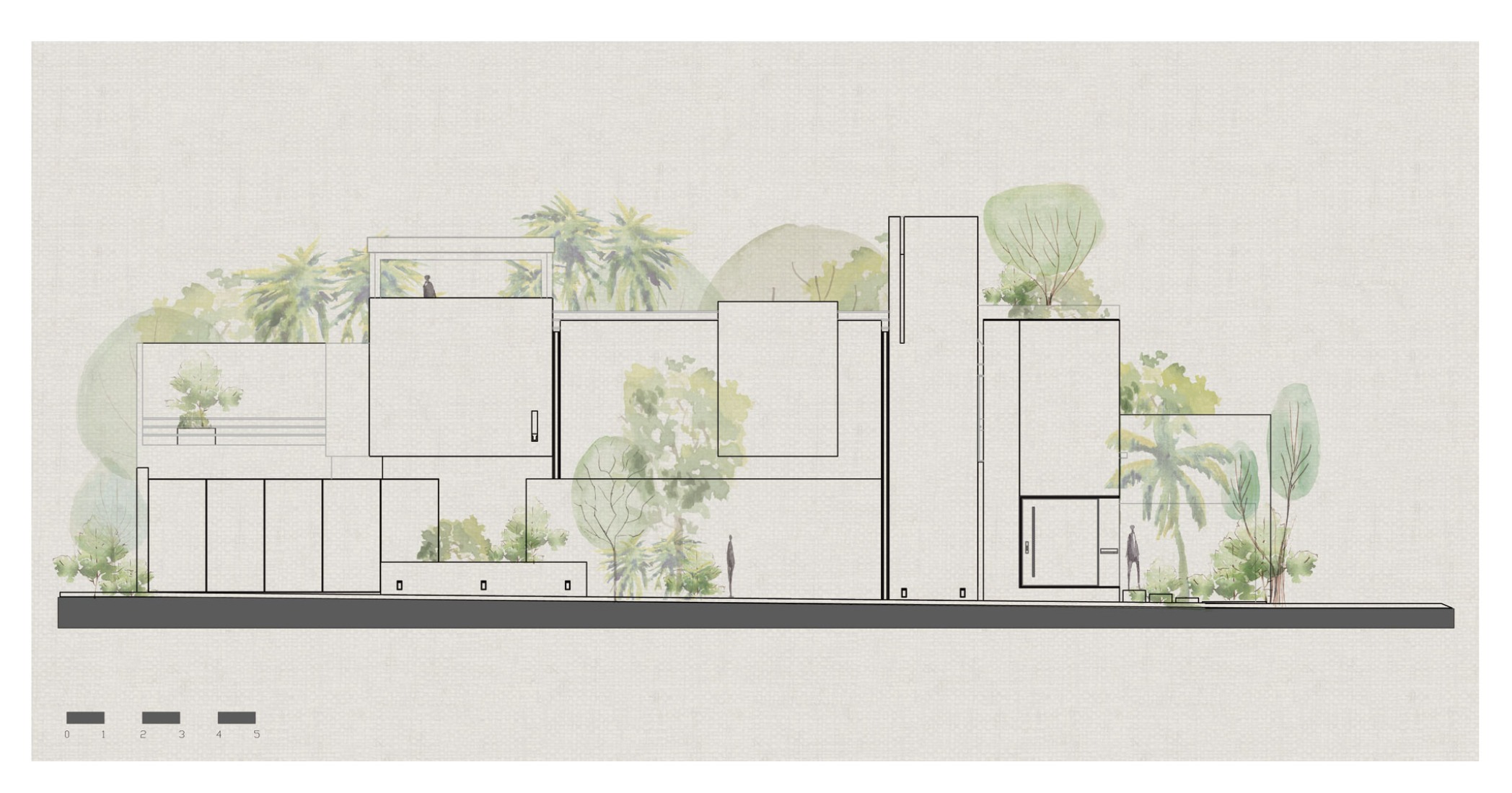 Alzado. Taller de arquitectura por Di Frenna Arquitectos. 