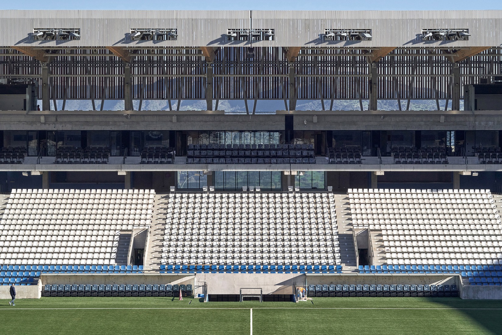 Proyecto de Modernización del Estadio de Universidad Católica por IDOM. Fotografía por Cristóbal Palma.