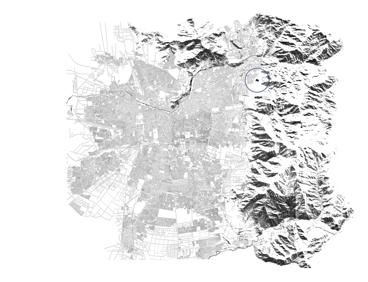 Plano de localización. Proyecto de Modernización del Estadio de Universidad Católica por IDOM.