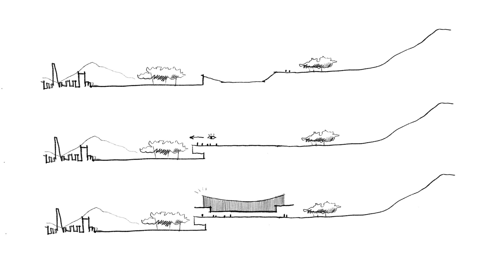 Croquis. Proyecto de Modernización del Estadio de Universidad Católica por IDOM.