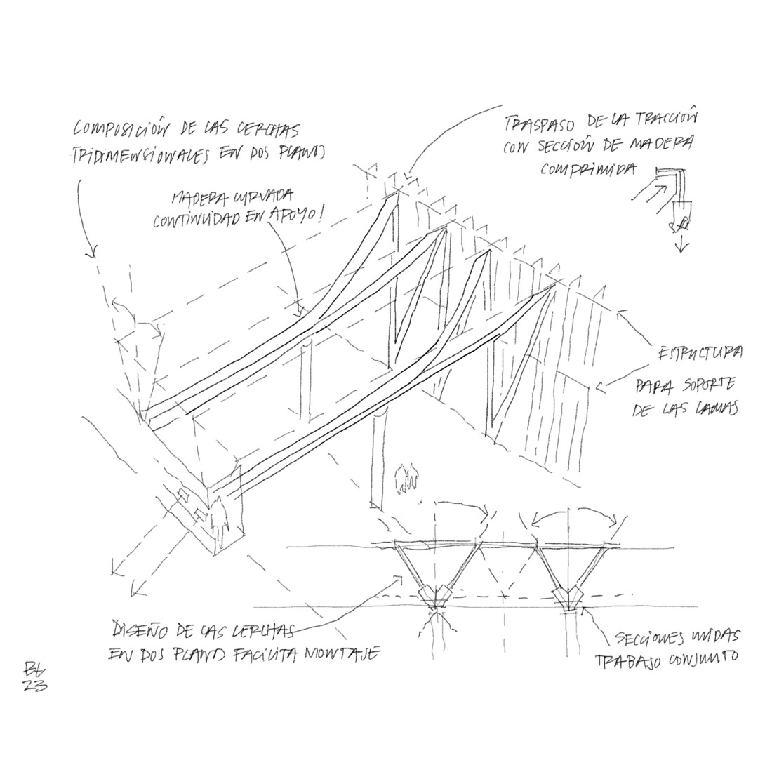 Croquis. Proyecto de Modernización del Estadio de Universidad Católica por IDOM.