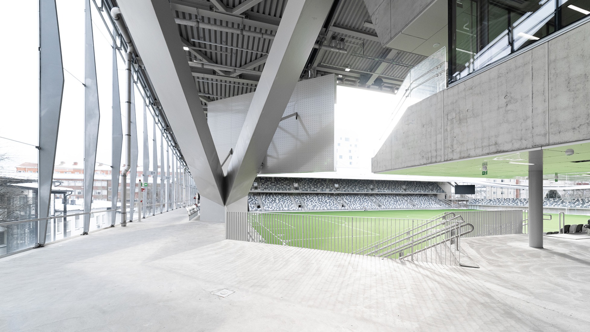 Estadio Tammela por JKMM Architects. Fotografía por Hannu Rytky.