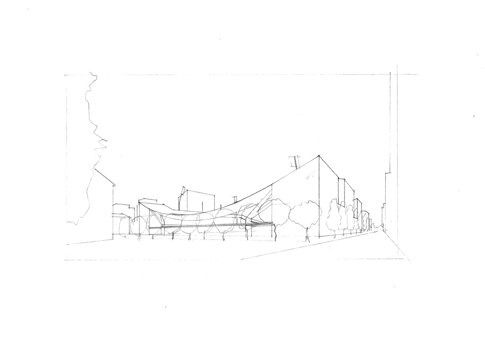 Boceto. Estadio Tammela por JKMM Architects.