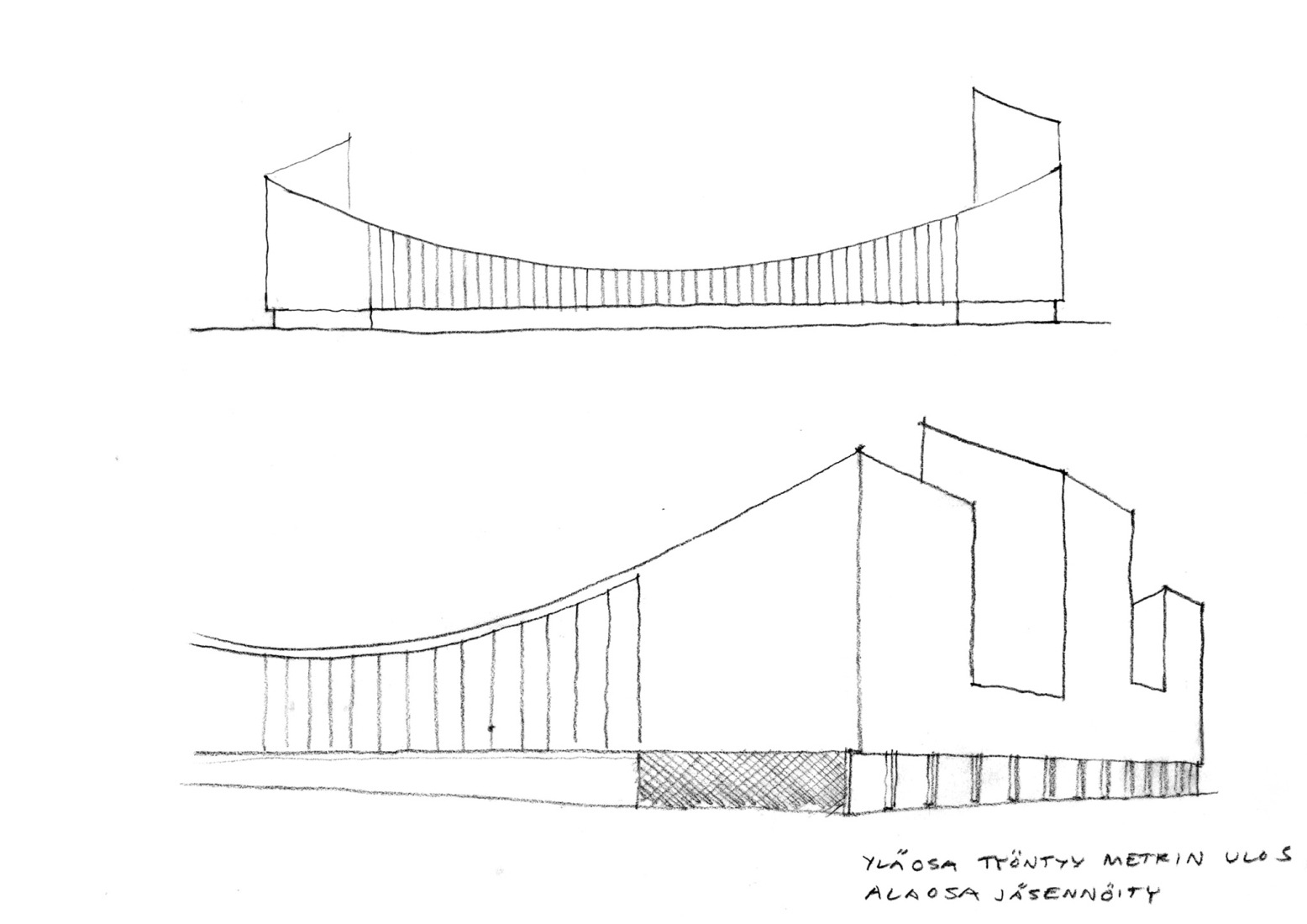 Boceto. Estadio Tammela por JKMM Architects.