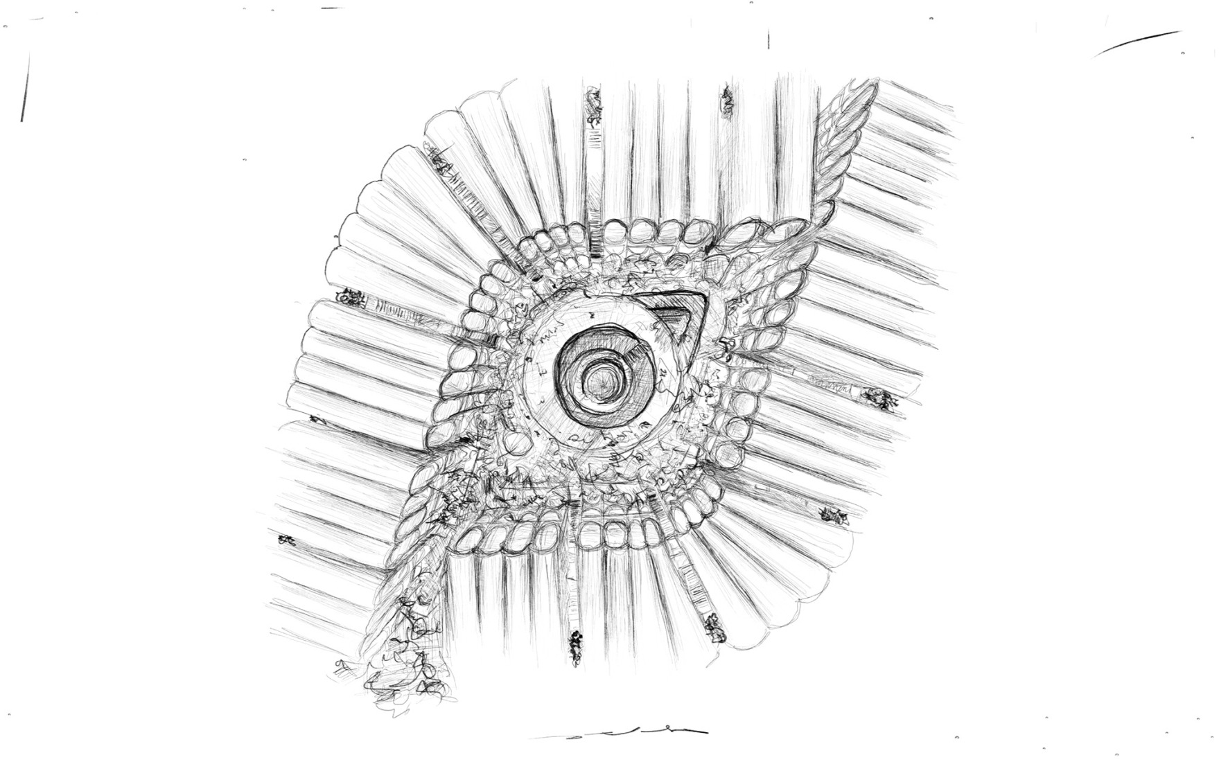 Croquis. Un complejo regenerativo. Babel por V Taller.