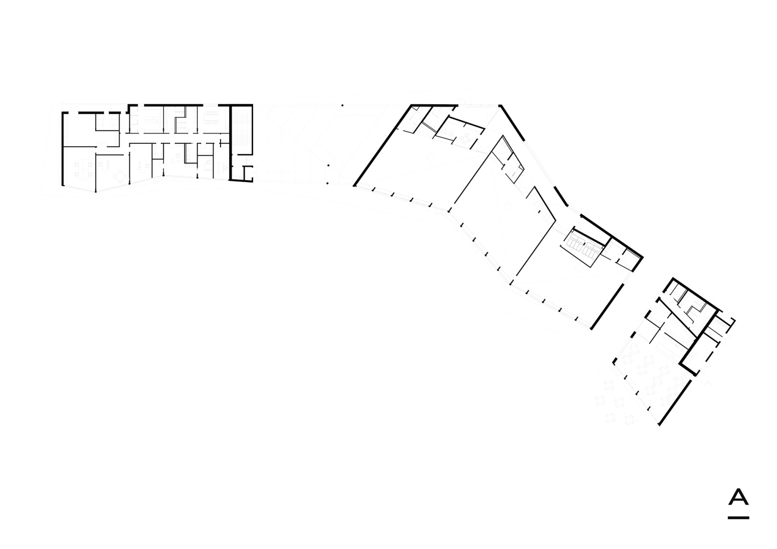  Plano de planta. Parc de l’Ossa por Altura arquitectes.