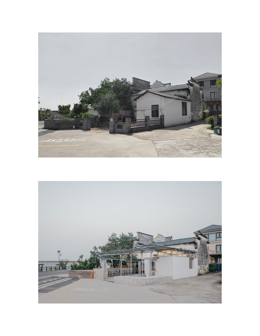 Before and after. Visitor centre - Longyou / tourist centre by Atelier tao+c.