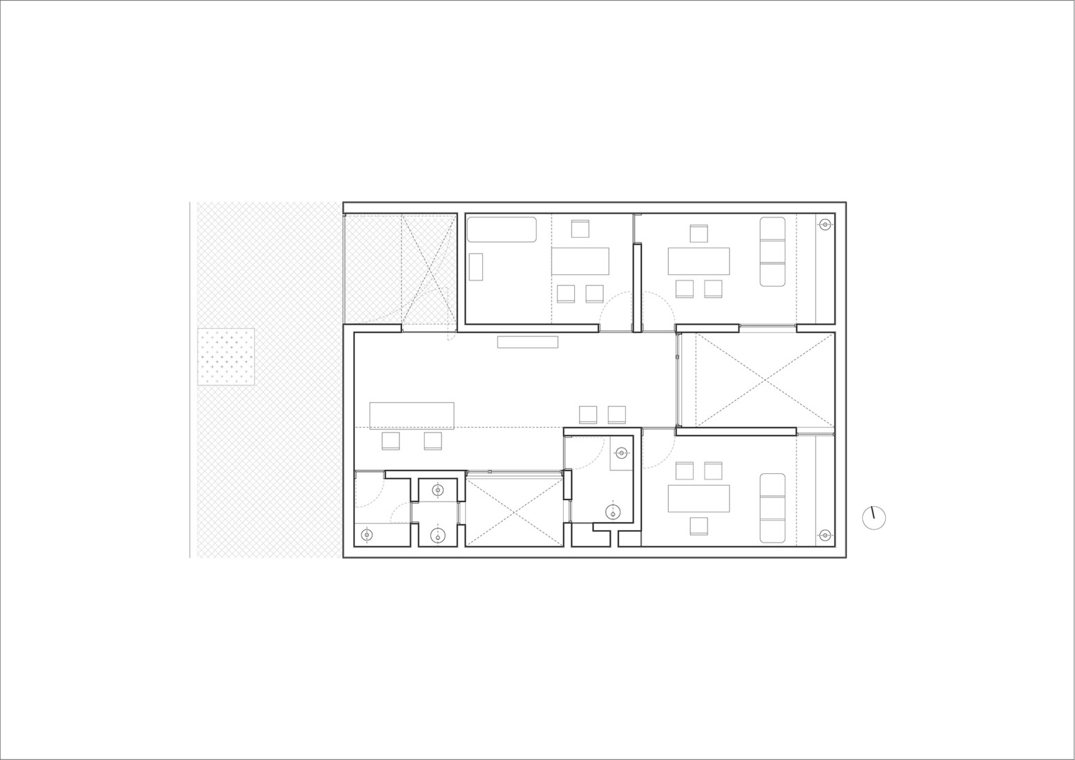 Ground floor plan. Balparda Clinics by BBOA.