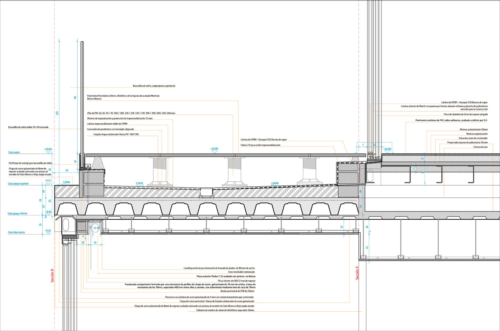 Details. Zona base - Incubazul by Carquero Arquitectura.