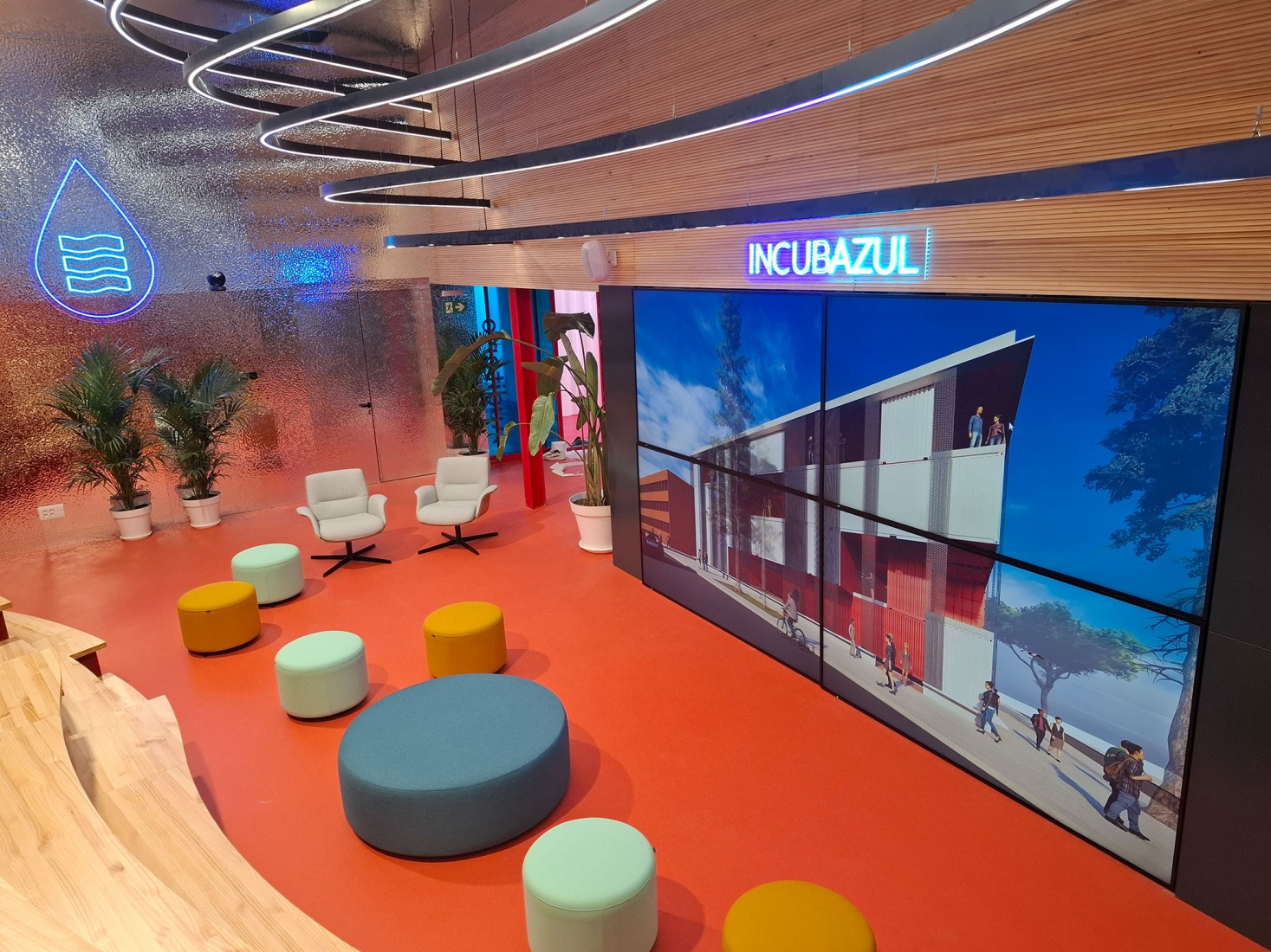 Rendering. Zona base - Incubazul by Carquero Arquitectura.