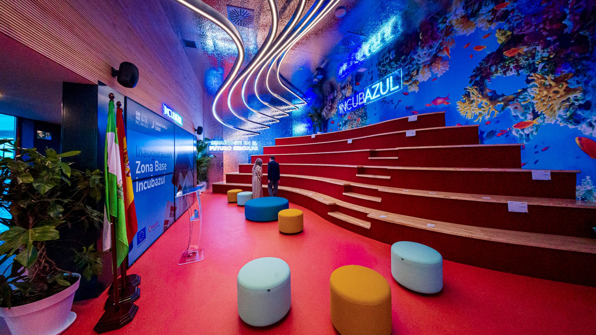 Rendering. Zona base - Incubazul by Carquero Arquitectura.