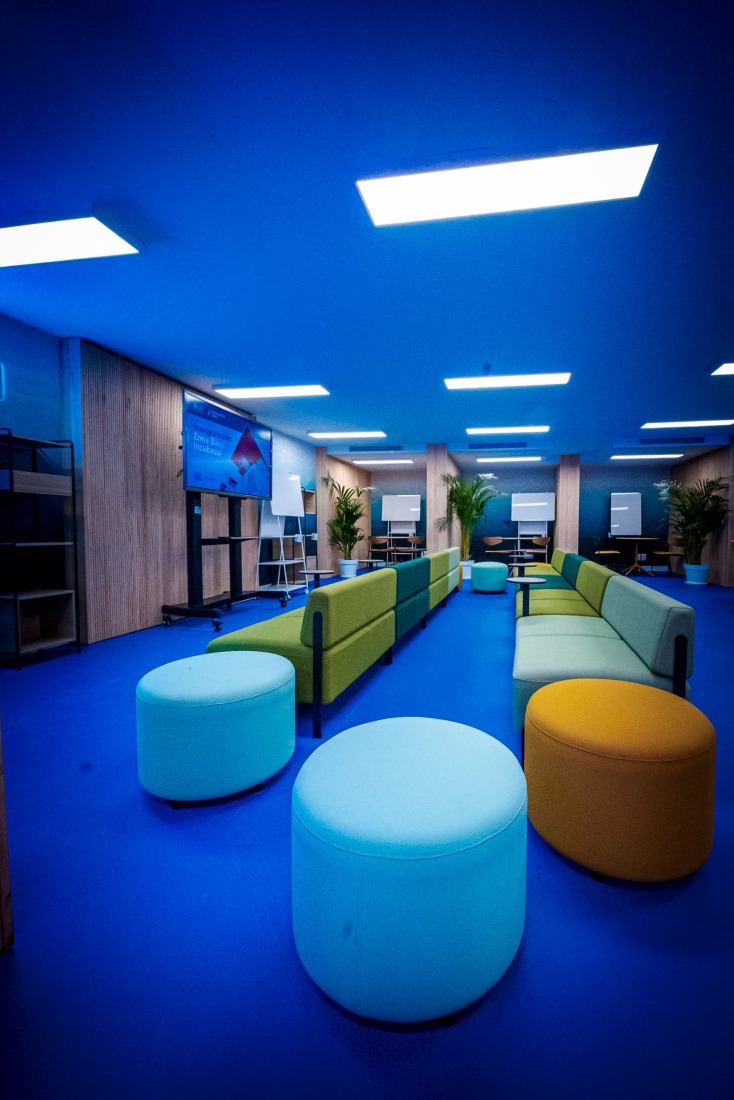 Rendering. Zona base - Incubazul by Carquero Arquitectura.