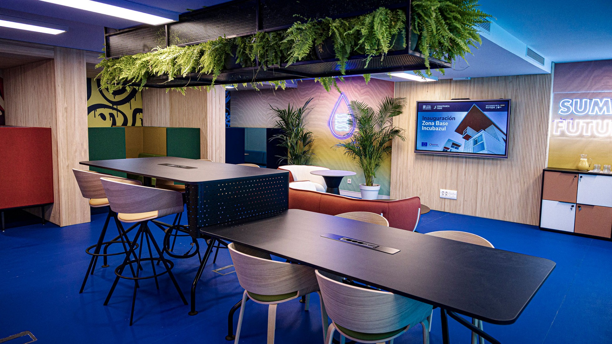 Rendering. Zona base - Incubazul by Carquero Arquitectura.