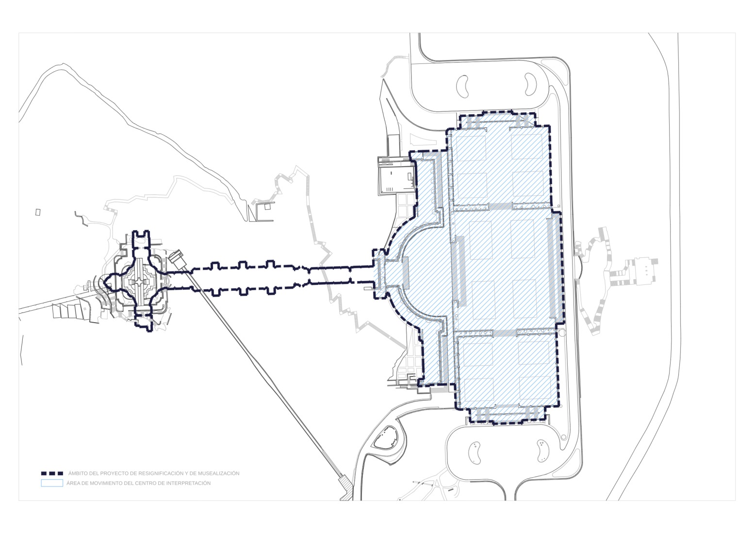 Plano de actuación del concurso de Cuelgamuros.