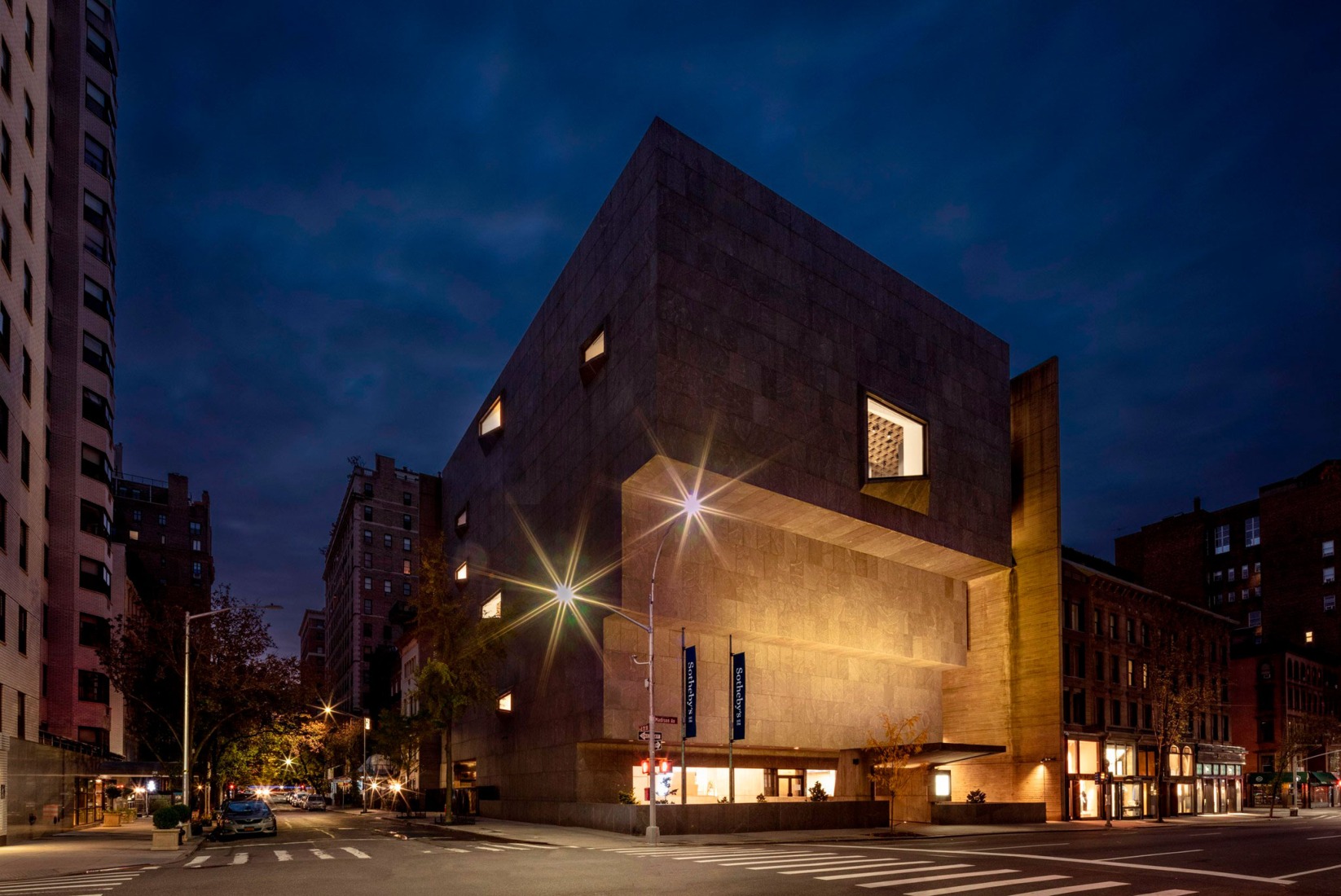 Sotheby’s new global headquarters in the iconic Marcel Breuer building in New York.. Photography by Stefan Ruiz Courtesy of Sotheby’s.