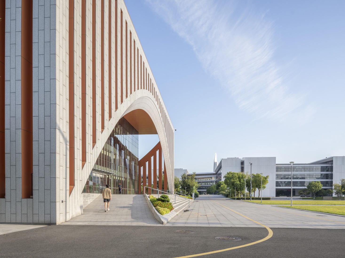 Administration building. Westlake University by HENN. Photograph by Tian Fangfang.