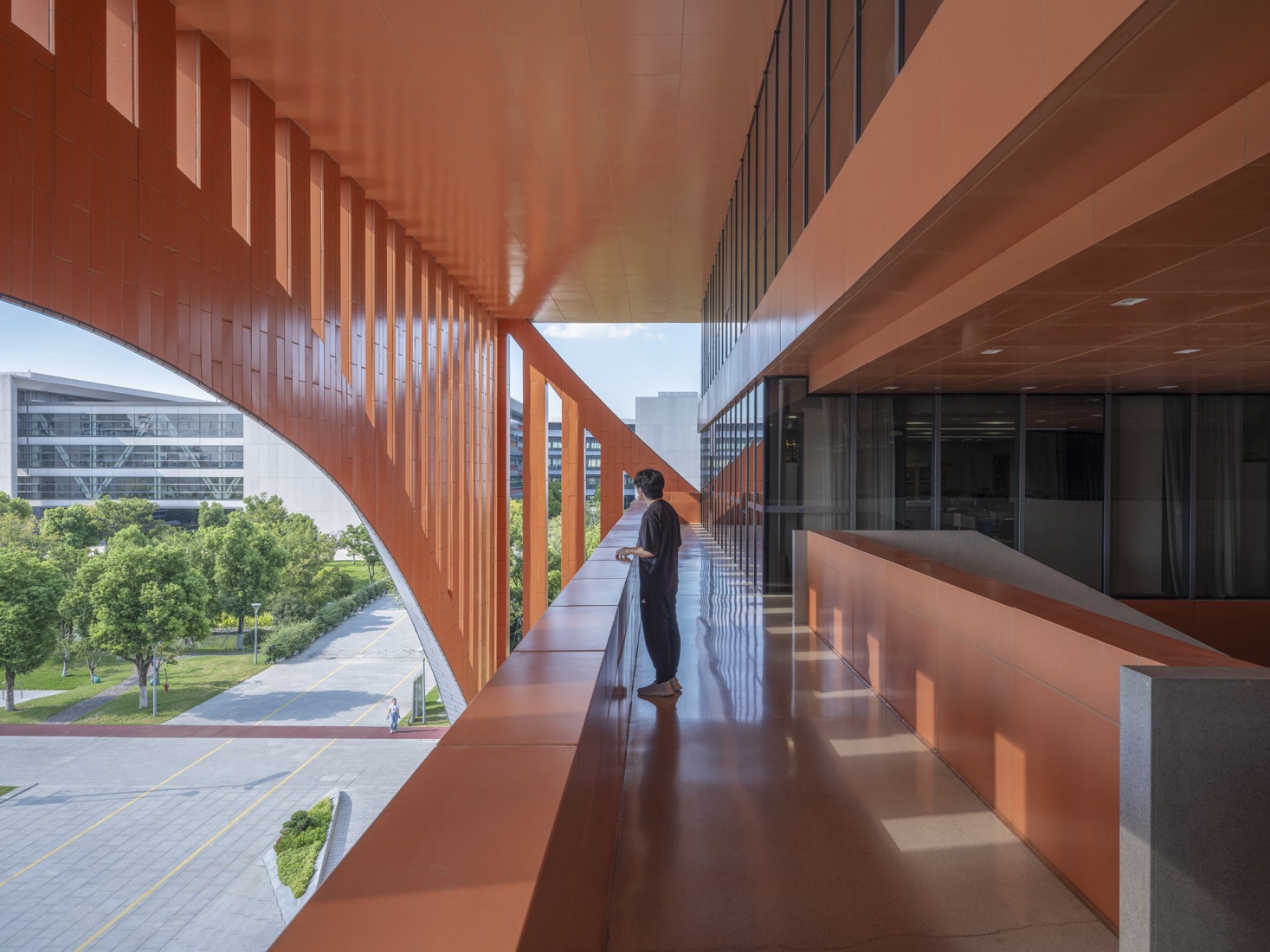 Student Activity Center. Westlake University by HENN. Photograph by Tian Fangfang.