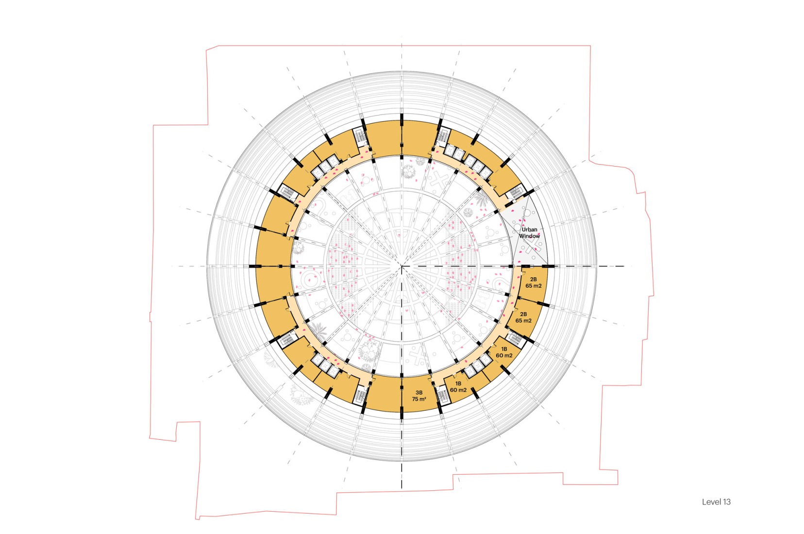 Residential floor plan. The Grand Ballroom in Tirana by MVRDV.