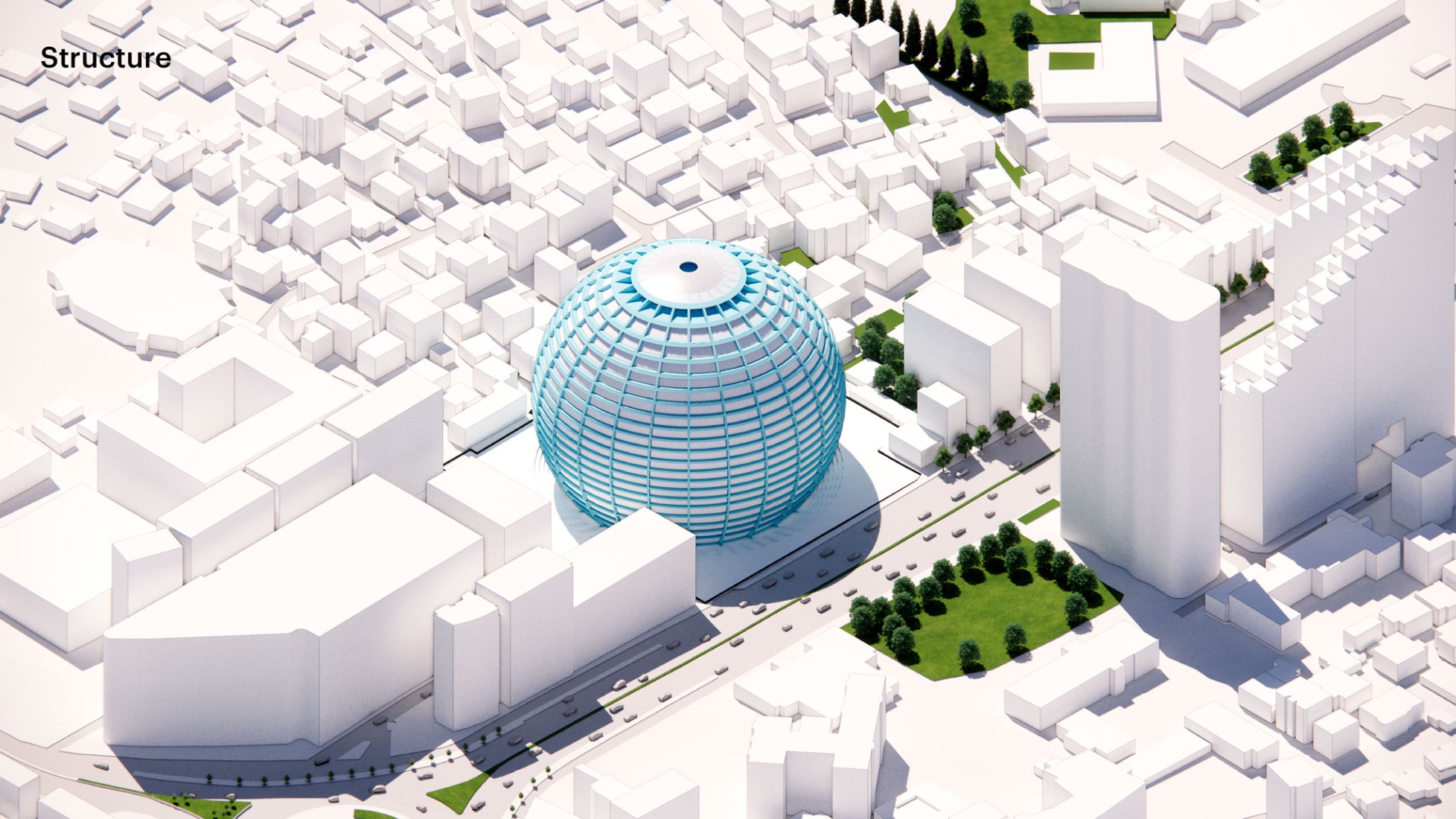 Step story-7, Structure. The Grand Ballroom in Tirana by MVRDV.