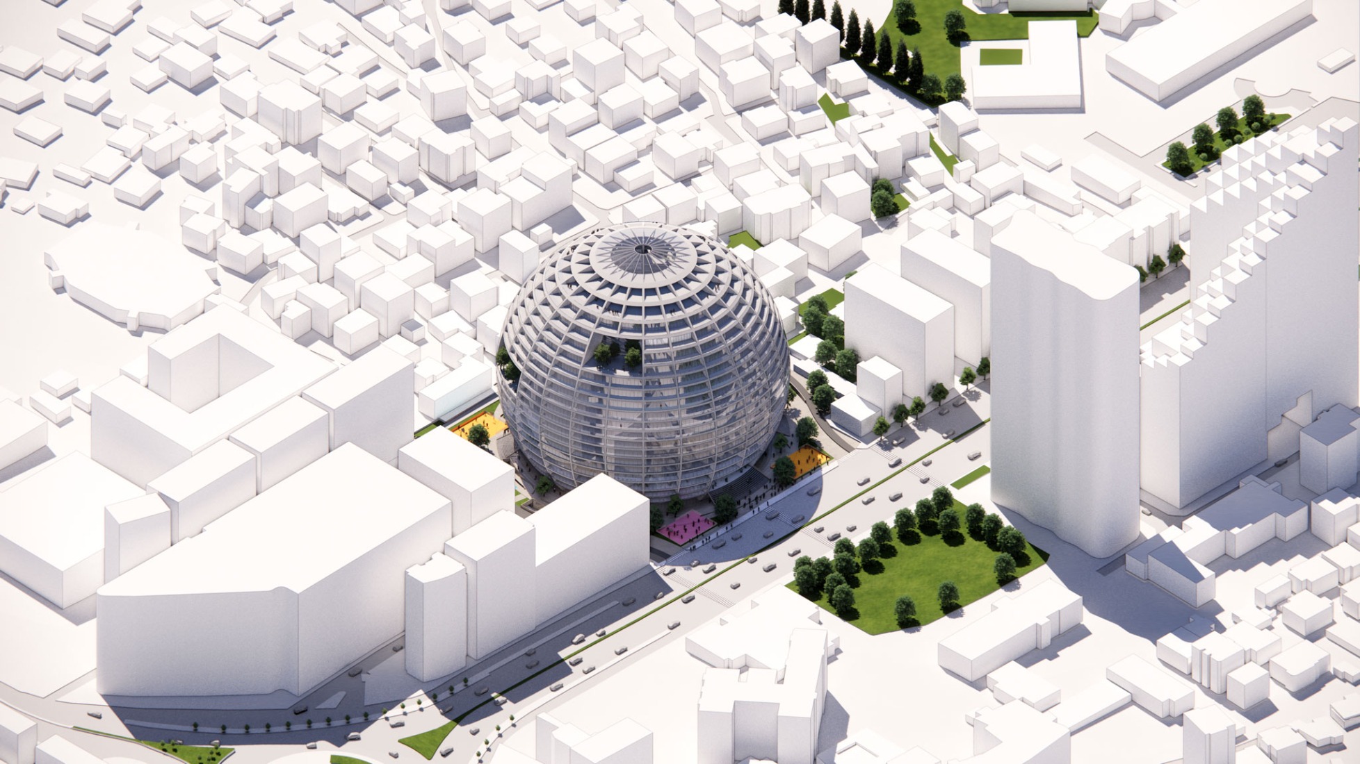 Step story-10, full. The Grand Ballroom in Tirana by MVRDV.