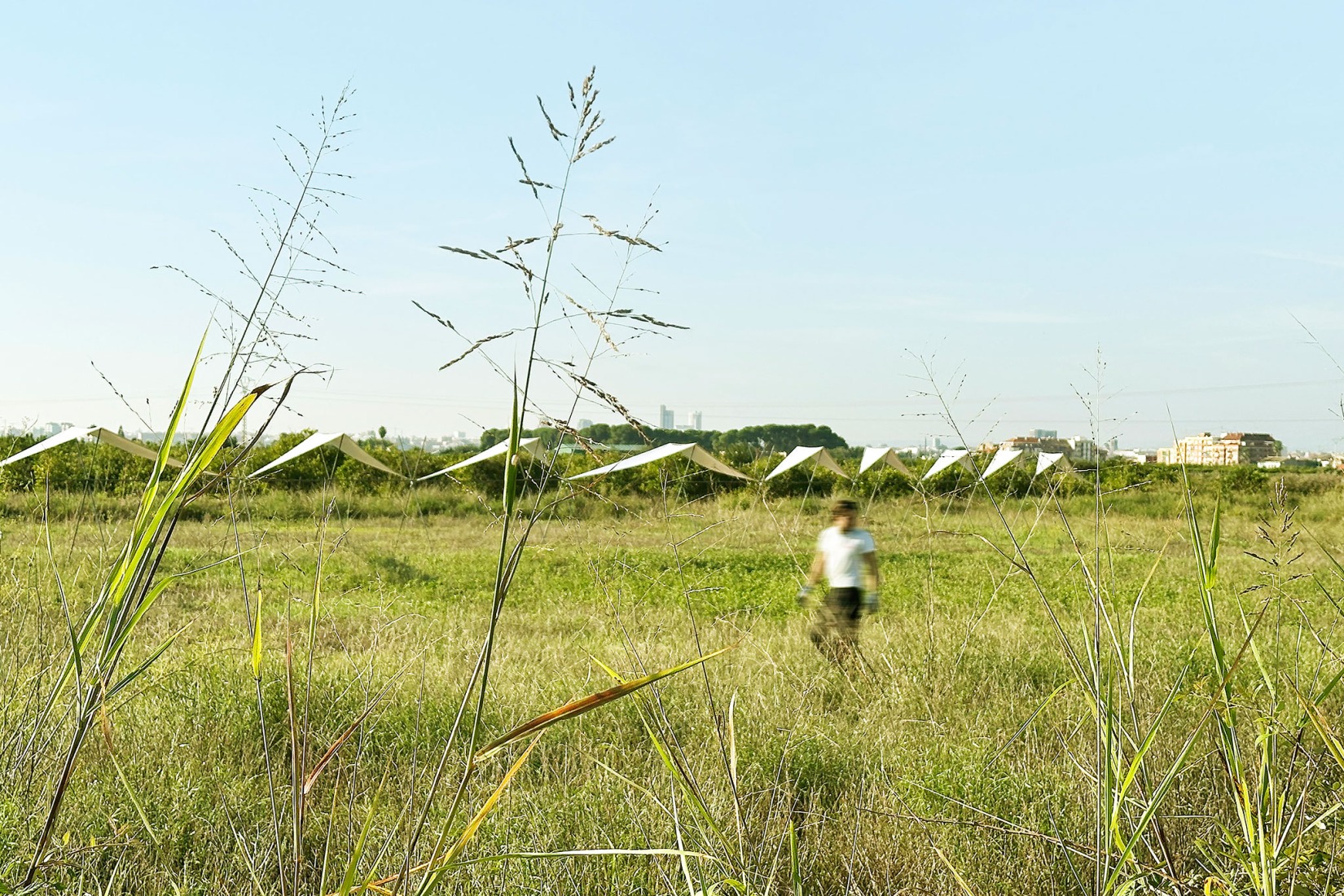 Pabellón 100 metros lineales por Pablo Paradinas Sastre y Eletres Studio. Fotografía por Pablo Paradinas Sastre y Eletres Studio. 