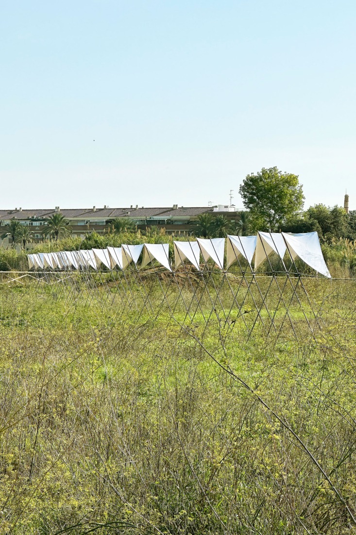 Pabellón 100 metros lineales por Pablo Paradinas Sastre y Eletres Studio. Fotografía por Pablo Paradinas Sastre y Eletres Studio. 