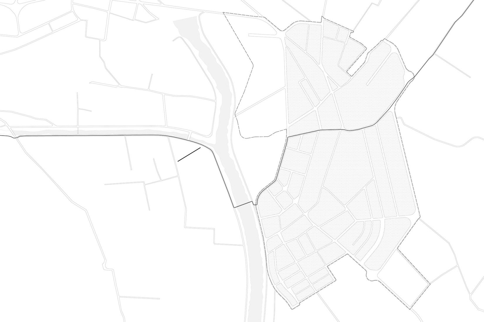 Plano de situación. Pabellón 100 metros lineales por Pablo Paradinas Sastre y Eletres Studio. 
