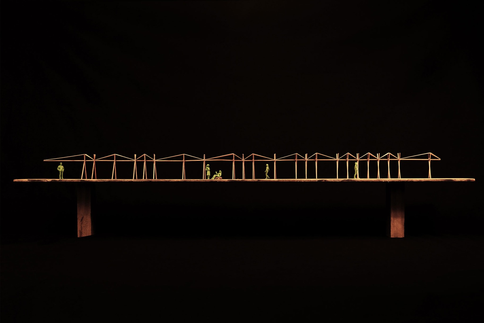 Maqueta. Pabellón 100 metros lineales por Pablo Paradinas Sastre y Eletres Studio.