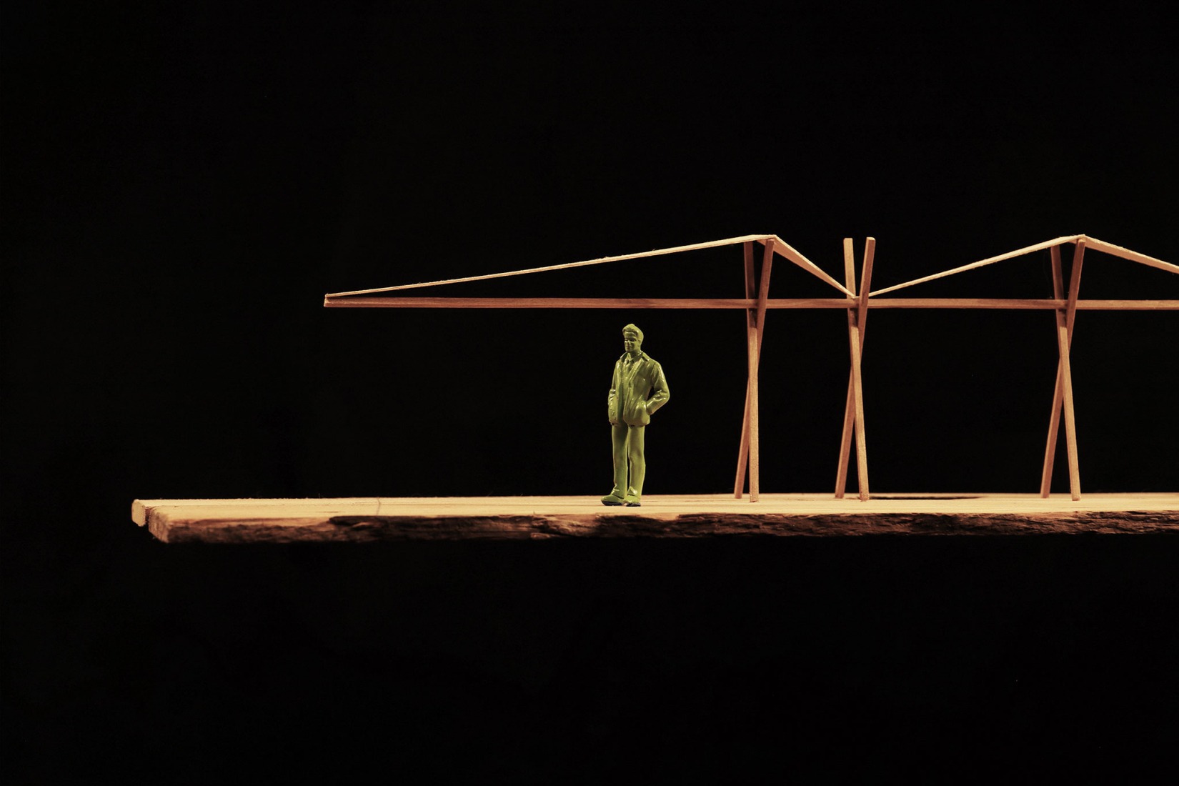 Maqueta. Pabellón 100 metros lineales por Pablo Paradinas Sastre y Eletres Studio.