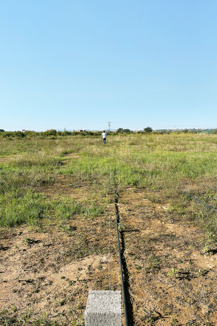 Proceso de construcción. Pabellón 100 metros lineales por Pablo Paradinas Sastre y Eletres Studio.