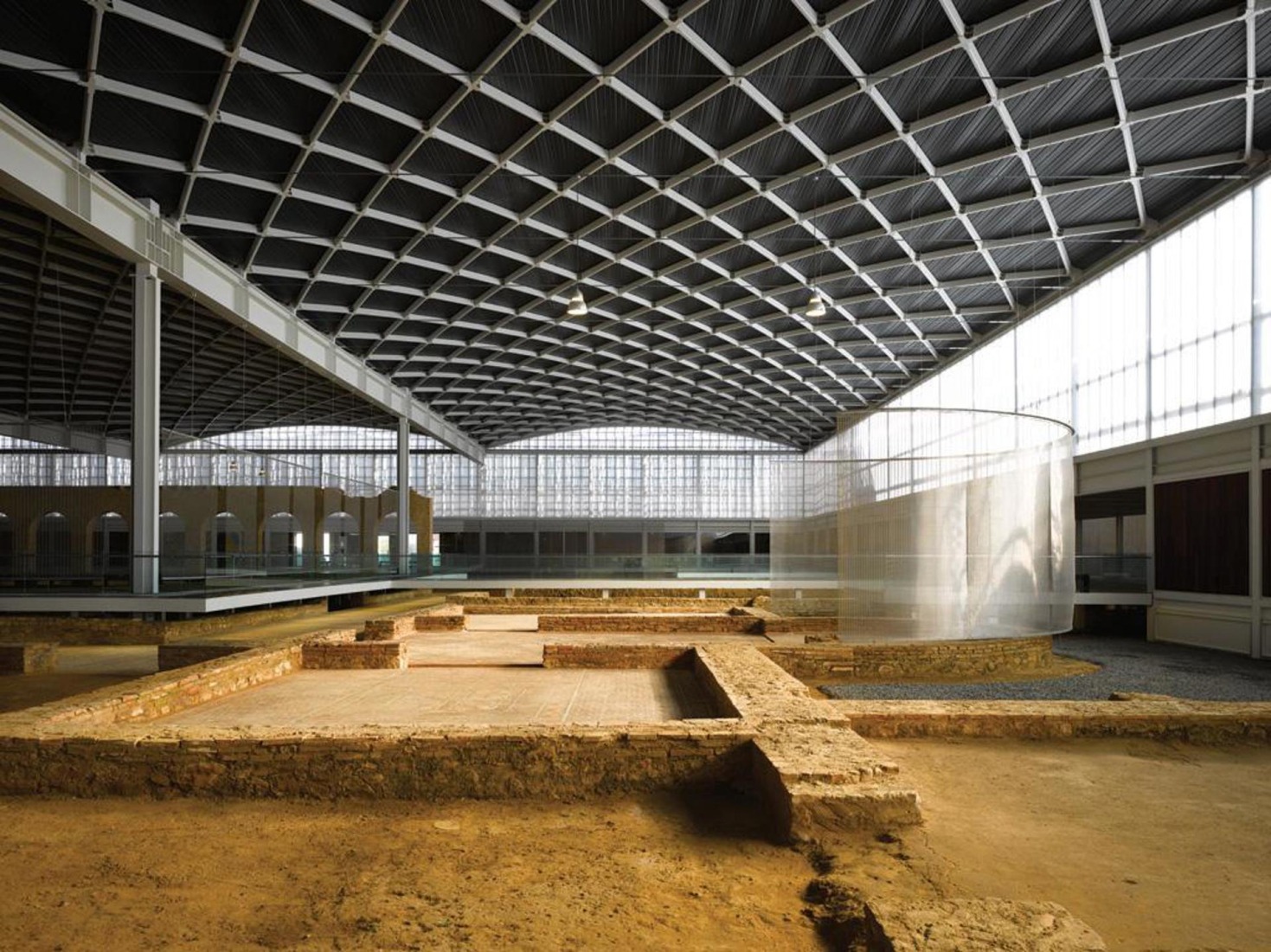 La Olmeda Roman Villa by Paredes Pedrosa Architects. Photograph by Roland Halbe.