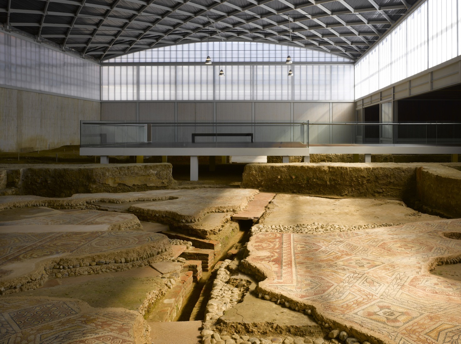 La Olmeda Roman Villa by Paredes Pedrosa Architects. Photograph by Roland Halbe.