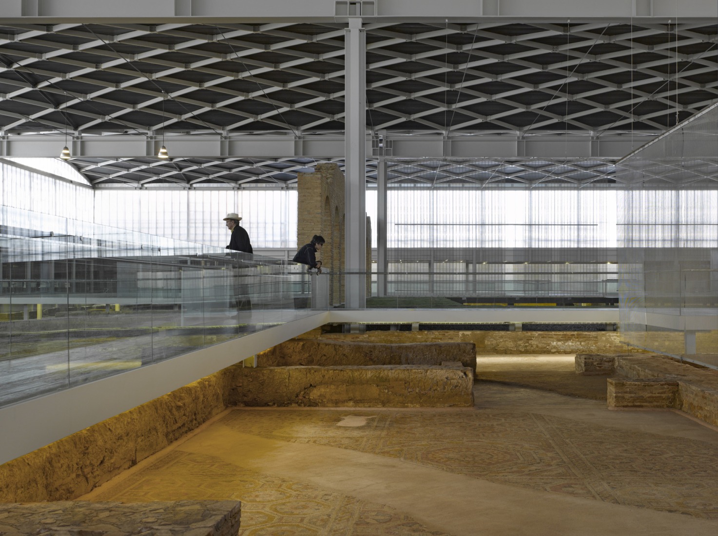 La Olmeda Roman Villa by Paredes Pedrosa Architects. Photograph by Roland Halbe.