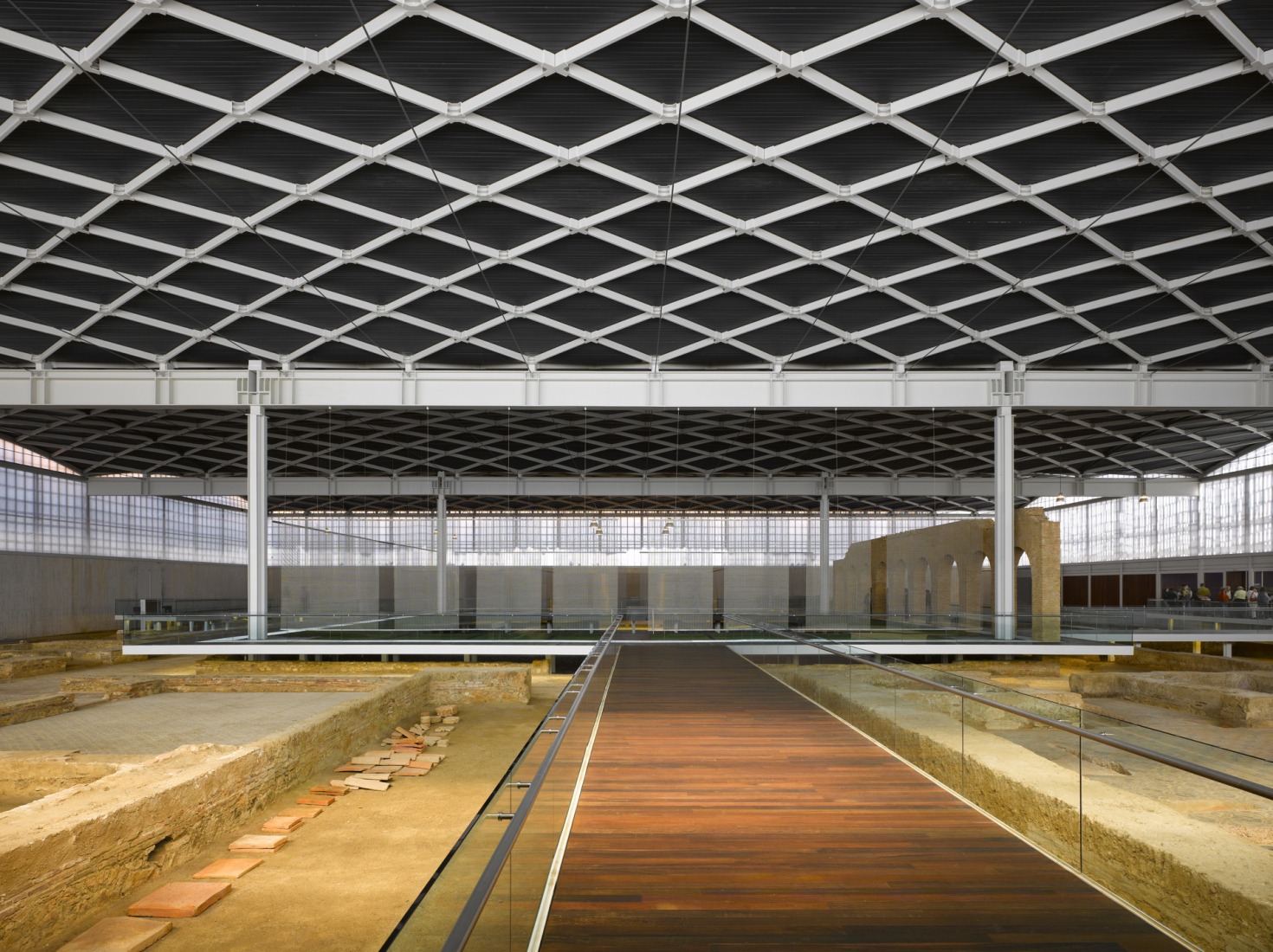 La Olmeda Roman Villa by Paredes Pedrosa Architects. Photograph by Roland Halbe.