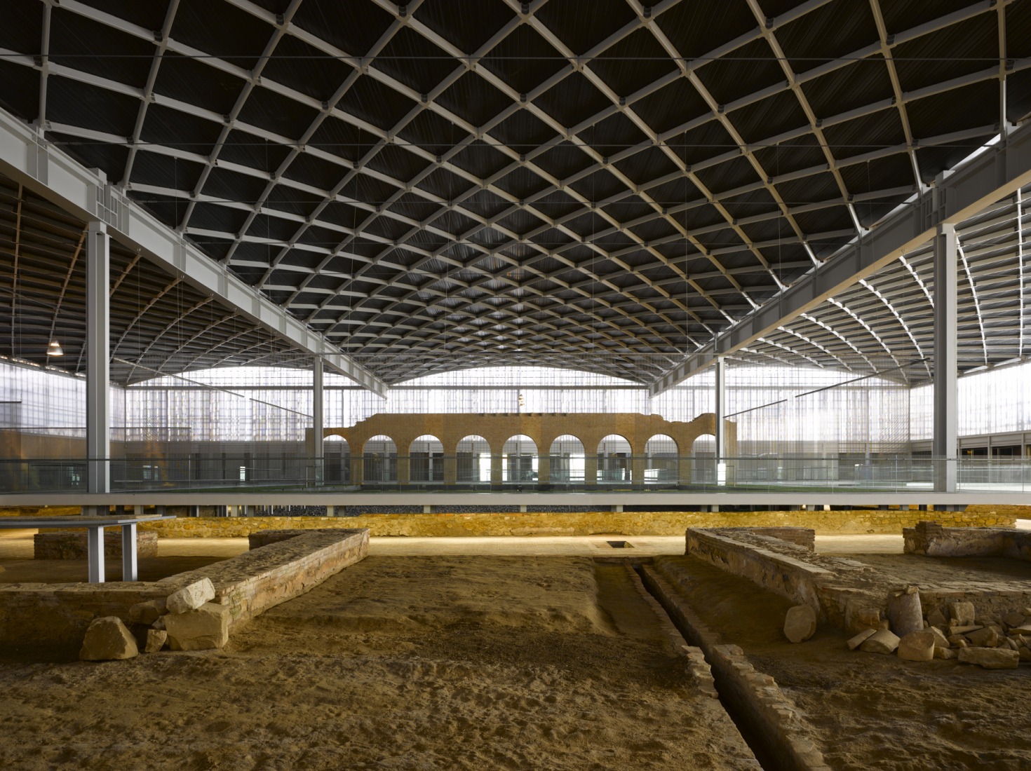La Olmeda Roman Villa by Paredes Pedrosa Architects. Photograph by Roland Halbe.